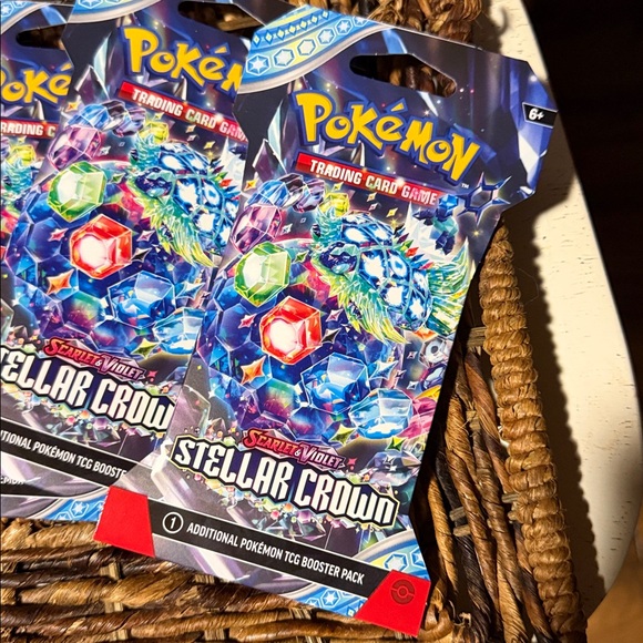 Pokémon TCG Scarlet & Violet Stellar Crown Booster Packs - Pack of 6 BN - Picture 2 of 4